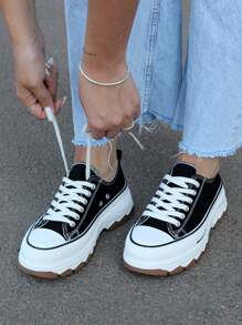 Women Chunky Shoes - 黑色 - 查看 4