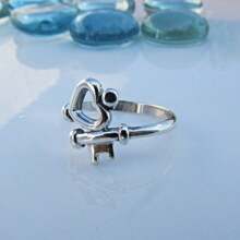 Retro eleganter boho Herzförmiger Verlobungsring - Romantischer Kupferring für Frauen, geeignet für Valentinstag und Alltag, Mutter, Muttertag, Geschenk