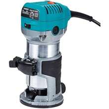 Palm Router Trimmer Woodworking Hand Router With Trimmer Base Compact Trim Router Power Routers Tool 15pcs 6.35mm Router Bit Set - as pic - View 6