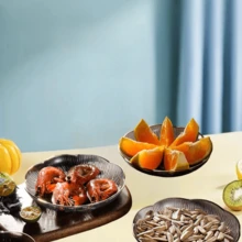 10pcs Party Fruit Plate, Bone Discard Plate, Coffee Table Peanut Candy Sunflower Seeds, Table Waste Collection Plate - Multicolor - View 4