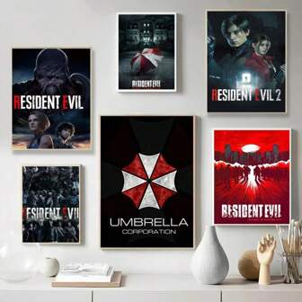 1pc Poster Prints R-Residents Movie Evils Classic Video Games Club Bar Gifts Canvas Painting Wall Art Picture Living Room Home Decor No Frame