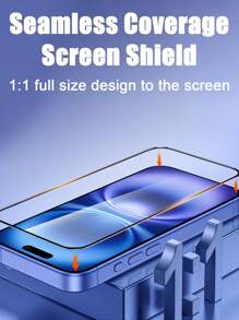 3 pièces/set Protecteur d'écran en verre trempé premium, compatible avec 16E/16 Pro MAX/16/15 Pro MAX/15/14 Pro MAX/14/13/12/11 Pro Max, Plus et Mini - Anti-rayures, Ultra-clair