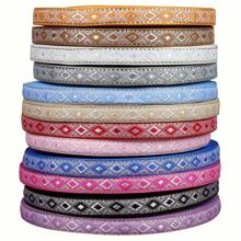 12mm Width Vintage Embroidered Jacquard Ribbon Trim DIY Sewing Knitting Accessory For Clothes And Bags