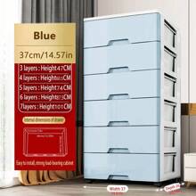 5/4/3/2/1 Drawer Style Storage Cabinet, Narrow Gap Side Shelf Unit, Multi-Layer Plastic Bedside Cabinet, Bathroom