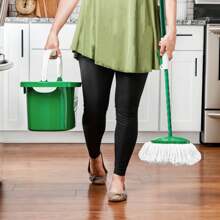 Tornado Spin Mop All-In-One Floor Cleaning Kit With Advanced Microfiber Head - Green - View 6