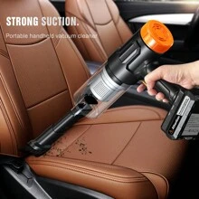 CascadeVac Odkurzacz bezprzewodowy o dużej mocy, podwójne zastosowanie w domu i samochodzie, mocne ssanie, odkurzacz ładowany przez USB, z różnymi akcesoriami, wielofunkcyjne narzędzie do czyszczenia szczelin