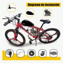 Kit De Motor Bicicletade Gasolina Bicimoto 2 Tiempos 80 Cc