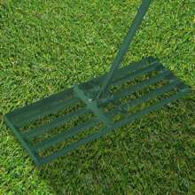 VA-Cerulean Metal Rake 25x50cm 25x75cm Leveler Lawn Rake Golf Garden Grass Leveling Rake With Non-Slip Rubber Handle Adjustable Length Levelawn Rake For Sanding Stripping Perfect Lawn Green - 25x75cm - View 3