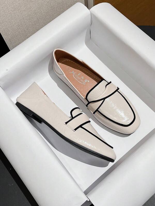 Mengshangli Wide Fit Women Flat Loafers, Slip-On Soft Sole Casual Flats
