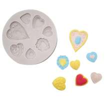 1PC/Silicone Heart-Shaped Gemstone Mold, Suitable For Handmade Production - Light Grey - View 8