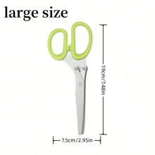 1 szt. 5 warstw nożyczek kuchennych ze stali nierdzewnej - idealne do krojenia cebuli, warzyw, ziół i przypraw - niezbędne narzędzie do gotowania