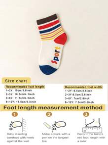 1/15/10/20 Pairs Assorted Children's Cartoon Dinosaur, Letter, Car Design Socks, Non-Slip Floor Socks, Spring/Autumn, Baby/Toddler