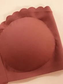 2 件女士性感无缝无钢圈内衣文胸，舒适隐形无肩带内衣文胸，优雅女士休闲上衣 - 彩色 - 查看 2