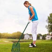 VA-Cerulean Metal Rake 25x50cm 25x75cm Leveler Lawn Rake Golf Garden Grass Leveling Rake With Non-Slip Rubber Handle Adjustable Length Levelawn Rake For Sanding Stripping Perfect Lawn Green - 25x50cm - View 6