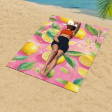 1 pièce Serviette de plage en fibre ultra-fine motif point de broderie. Serviette de plage à séchage rapide, serviette d'absorption de transpiration quotidienne, serviette de bain absorbante avec impression numérique. Serviette de bain extra-large pour plage, hôtel, natation, fitness en extérieur.