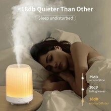 250ml Essential Oil Diffuser, Ultrasonic Aromatherapy Diffuser With Intermittent Timer, 7 LED Lights And Auto-Off Safety Switch
