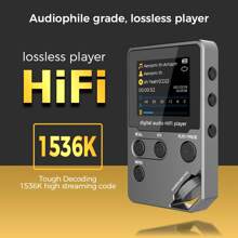 Cappsu 8 + 128GB Hi-Fi Music Player - Professional Grade, 60 Hours Long Battery Life, Zinc Alloy, Rotation Control, FM Radio Recording Function, Sports Compact Design - xám đen 8GB+128GB - Xem 8