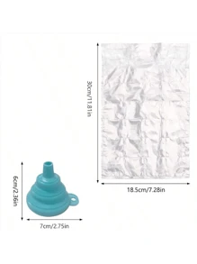 一次性冰袋，可食用冷凍冰塊模具，創意自封小冰盤，百香果冰塊模具盤，可堆疊易脫模冰塊模具盤，自封冷凍袋，冷冰袋保冷袋，適用於雞尾酒、食物、葡萄酒 - 彩色 - 查看 3