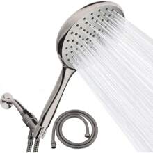 Local Warehouse- Oil Rubbed Bronze 6-Inch High Pressure Handheld Shower Head With 6ft Hose And Adjustable Bracket - Luxury Showerhead - 1-Min Installation Home Bathroom Decor