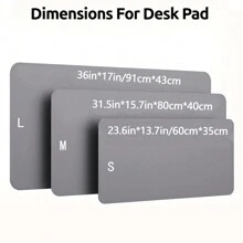 Large Leather Desk Mat Writing Mat PU Leather Desk Mat Wear-Resistant Waterproof High Temperature Leather Desk Mat Computer Keyboard Integrated Desk Mat Large Mouse Pad Laptop Gaming Table Mat High-End Desk Mat Leather Back To School Gaming Mouse Pad Desk Accessories Office Supplies Office Office Desk Accessories Mousepad Mouse Pad For Desk - Light Grey - View 6