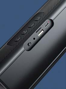 ROCKMIA Enceinte Bluetooth sans fil avec lumière RGB respirante, caisson de graves, stéréo à faible latence, design portable avec sangle, prend en charge AUX/USB/Carte TF/charge Type-C/radio FM, convient pour intérieur, extérieur, maison, plage, voyage, ordinateur, fête, cadeau de vacances