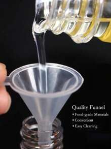 8 gói 4oz Chai thủy tinh trong suốt nhỏ đựng chất lỏng, Wellness Ginger Shot có nắp, Chống rò rỉ, Chai mini du lịch đựng nước ép, Bình đựng đồ uống 60ml/120ml có phễu, Bình đựng nước, Dùng ngoài trời, Cắm trại - Trong suốt-8pack - Xem 4