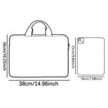 随机图案印花笔记本电脑内胆包，笔记本电脑包，配件，软质笔记本电脑内胆包，软质笔记本电脑保护套，笔记本电脑内胆包，平板电脑皮套，拉链笔记本电脑内胆包，学校/商务办公笔记本电脑/电脑/单肩包，ins/Y147k 款式，便携，男女通用，可爱，防水，轻便，简约，带笔记本电脑隔层，大容量，适合学校、办公室、女性、工作、通勤，多功能 - 彩色 - 查看 9