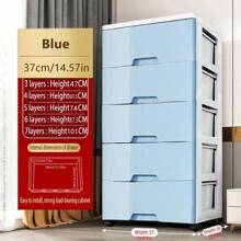 5/4/3/2/1 Drawer Style Storage Cabinet, Narrow Gap Side Shelf Unit, Multi-Layer Plastic Bedside Cabinet, Bathroom