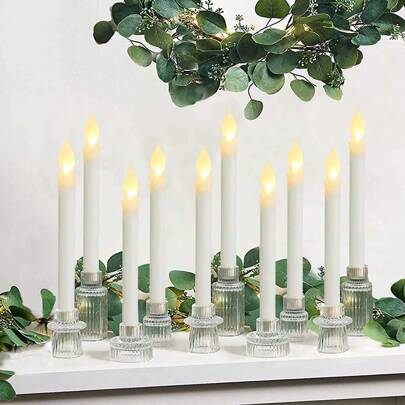 2pcs Elegant Glass Candle Holders European Retro Style Candlestick,For Tea Light Candles,Wedding Decor And Valentine's Day Candlelight Dinner Romantic Decoration