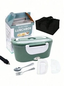 圣诞电热午餐盒保温器 - Herrfilk 便携式车载家用食物加热器 - 防漏设计，卡车司机专用微波炉式午餐加热器，配备可拆卸不锈钢内胆，容量 1.5 升，110V/12V [升级版] 家居装饰新年礼物 - 彩色 - 查看 12