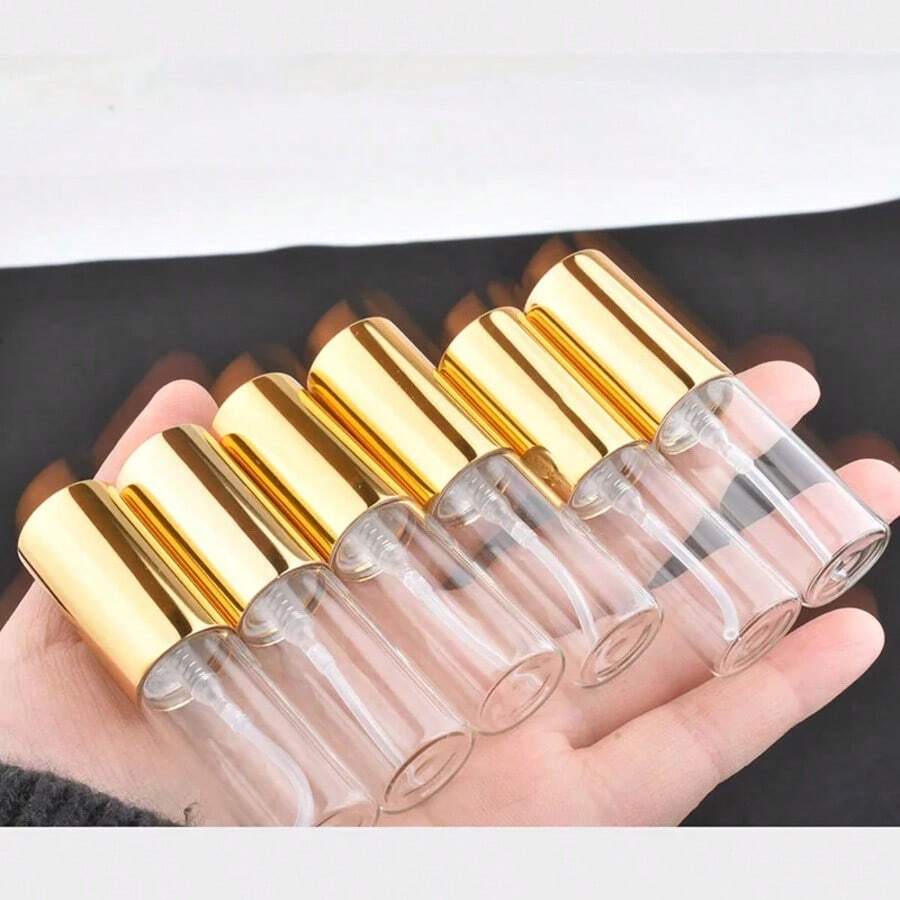 50Pcs 5ml Portable Empty Cosmetic Case Travel Spray Bottle Perfume For Gift Sample Mini Bottle Parfum Makeup Containrs