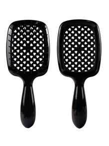 1支迷你防静电发梳，适用于卷发，干湿两用，轻松梳开打结的头发，轻巧手柄，透气梳齿，美发造型工具，适用于美发沙龙、美容院、返校季、旅行和度假。