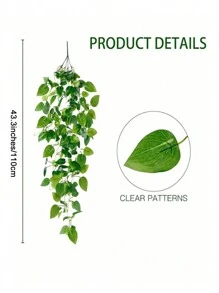 1pc/2pcs Artificial Hanging Plants Fake Ivy Vine Fake Ivy Leaves For Wall House Room Patio Indoor Outdoor Home Shelf Office Decor, Valentine Day, Gift Gifts Birthday Graduation