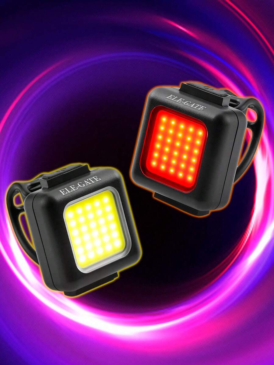 Luz Led LED.69 Modo Dual (Rojo y Blanco) Carga USB y Resistente al Agua Mayor versatilidad y seguridad ELE-GATE - negro - Ver 1