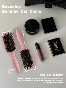 猫耳通风卷发刷，定义卷发，卷发定义刷，塑造和造型女性卷发 - 彩色 - 查看 5