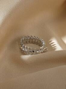 1 Stück Vintage Edelstahl-Kugel-Ring für Frauen, goldfarbener geometrischer Ring, Boho-Schmuck, Hip-Hop-Party-Schmuck, Geschenke