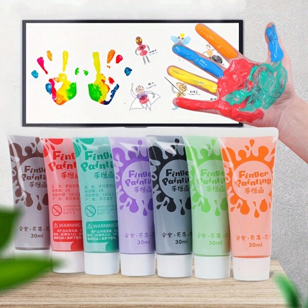 30ml/1oz Washable Finger Paint, Beginner Friendly Art Supplies, For DIY Hand Painting And Crafts,Arts And Crafts Kids,Kids Crafts,Paint