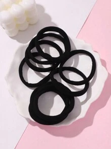 16 piezas Accesorios de color rosa que incluyen: diadema acolchada con forma de onda, muñequera, scrunchie esponjoso, pinza para el cabello con flor