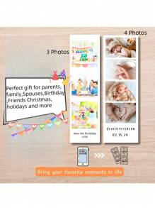 Imán de estilo de fotomatón personalizado / Imán de fotos de fotomatón / Imprime tu foto familiar o ecografía en un imán de nevera / Tira de fotos de fotomatón personalizada - Regalo del Día de San Valentín, San Valentín, regalo para ella, regalo para él, regalo para mamá, regalo para amigos, decoración del hogar, decoración, regalo personalizado, regalos personalizados, ornamental, reutilizable, multifuncional, elegante, exquisito, de alta calidad, personalizado, único, ella, novio, novia, papá, mamá, familia, amigos, hijo, hija, estudiantes, trabajadores, niños, oficina, sala de té, escuela, hogar