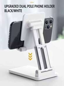 Portable Foldable Adjustable Desktop Phone/Tablet Stand, Slouchy Live Streaming Phone Holder, Universal