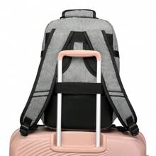 KONO 20L Lightweight Cabin Bag 40x20x25cm Underseat Travel Backpack Laptop Bag Waterproof Large Capacity Carry-On Suitable For Men Women Students Business People - Xám - Xem 7
