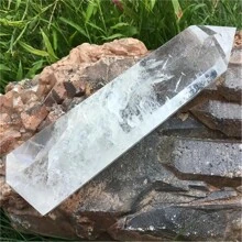 1pc Clear Quartz Crystal Tower - Hand-Polished Wand Point For Energy Balancing, Reiki & Home Decor | Perfect Gift For Christmas, Halloween, Thanksgiving, DIY Crafts, Jewelry Patterns