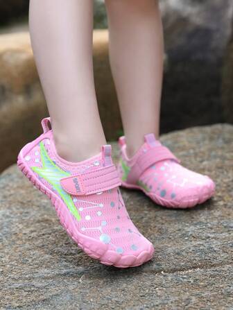 2025 New Affordable Kids & Teenagers Boys/Girls Beach/Water Shoes, Professional Beach Volleyball Training Shoes, Cycling Shoes, Fitness Hiking Shoes, Lightweight , Best Companion For Seaside Trip (Asymmetrical Printed Soles)