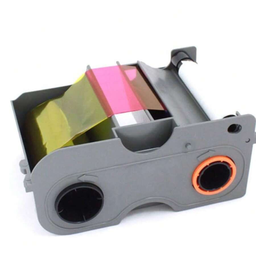 2ID - Fargo DTC1250 YMCKO Ribbon Cartridge W/Cleaning Roller | Genuine - View #7