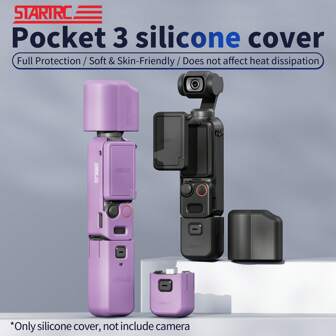  STARTRC 5pcs/Set Silicone Protective Case For DJI Pocket 3 Pocket Camera, Including Body, Lens Cap, Anti-Drop Accessories