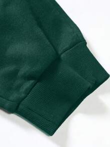 Lonblece 2pcs Men Knit Hoodie Sweatshirt And Knit Sweatpants Set, Casual Daily Sports Wear, Fall Clothes