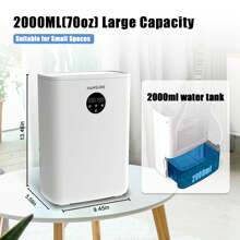 Humsure Electronic Dehumidifiers Are Suitable For Small Bedrooms, Closets, Bathrooms, And More. One Click Switch For Intelligent Dehumidification.