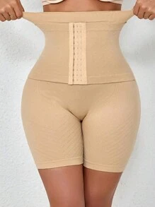 1pc Seamless High Waist Buttoned Bodyshaping Panty, Women Post Pregnancy Tummy Control Shaping Underwear