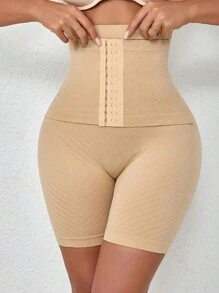 1pc Seamless High Waist Buttoned Bodyshaping Panty, Women Post Pregnancy Tummy Control Shaping Underwear