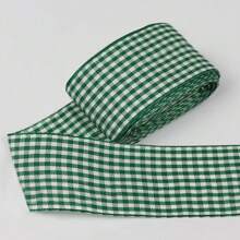 Gingham Ribbon Plaid Ribbon For Gift Wrapping Party Wedding Christmas Decoration